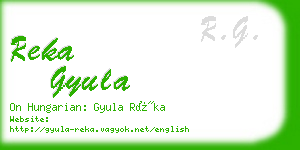 reka gyula business card